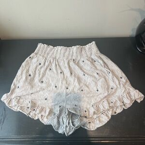 American eagle striped high waisted shorts